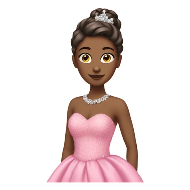pink prom dress sticker
