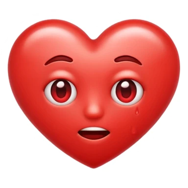 Nervous love emoji sticker
