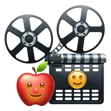 entertainment news article icon, simple and clear, apple emoji style sticker