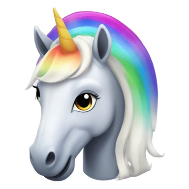 A unicorn Black. With white hair. A rainbow tongue. But it doesn’t like rainbows. It’s black. sticker