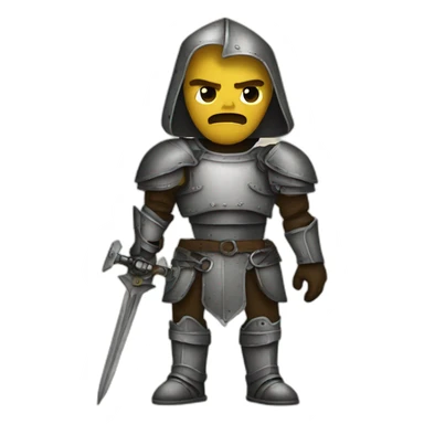 a terminator in the medieval times sticker