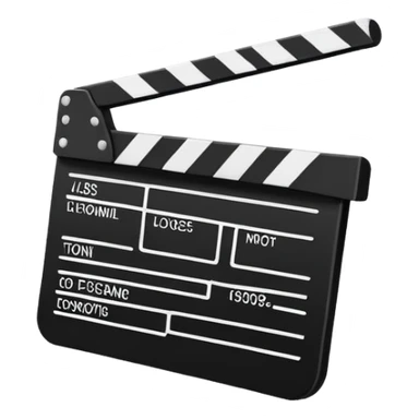 most abstract possible clapperboard, single line with one diagonal, absolute minimalism sticker