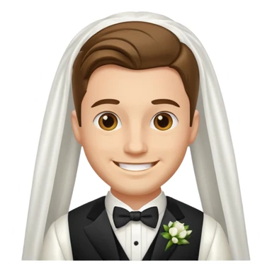 groom wedding dress emoji only sticker