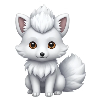 Alolan vulpix (all white) sticker