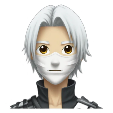 Ishigo de Bleach avec sans masque de hollow sticker