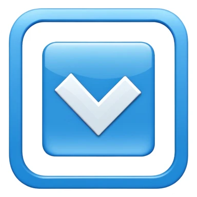 can u make roblox blue square checkmark and square should be tilted sticker