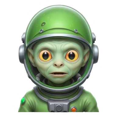 Neon gollum with a space helmet on sticker