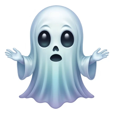 creepy ghost sticker