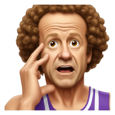 Richard Simmons facepalm sticker