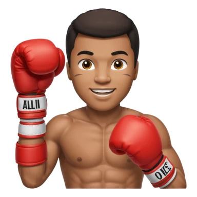 Mohammed Ali boxer sticker