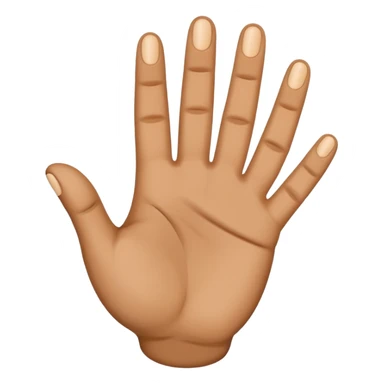 The ok hand emoji but with the 2 fingers spread apart sticker