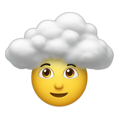 Quelqu’un en colère avec un nuage au dessus de la tete sticker