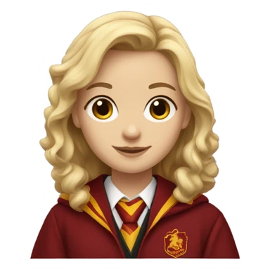 Blonde gryffindor girl Caucasian  sticker