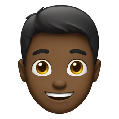 happy boy in black shirt sticker