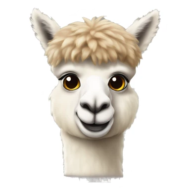 Alpaca with German flap sticker