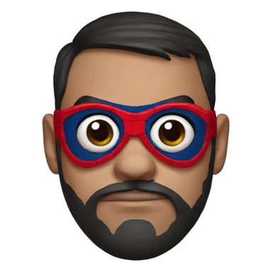 Spider man pug mask sticker