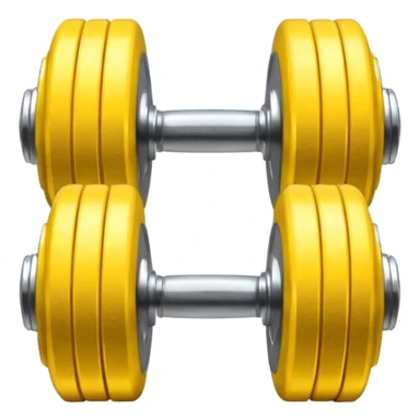 Yellow Gym emoji curling dumbbell  sticker
