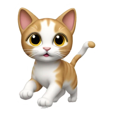 Model cat walking  sticker