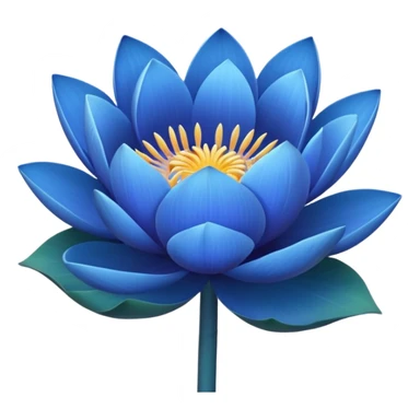 Bouquet of blue lotus sticker