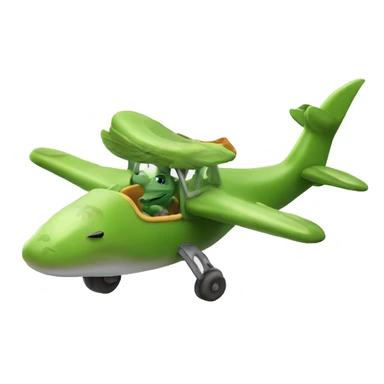 Dinosaur flying a plane  sticker