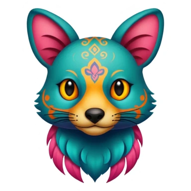 animal with tattoos sticker