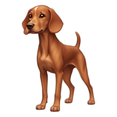 Dog Viszla full-height sticker