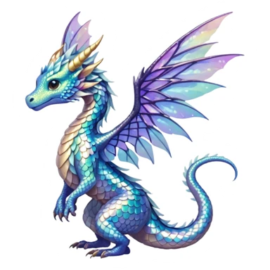 Anime Fae Dragon She her sticker