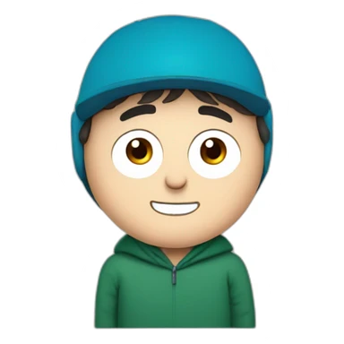 South Park character Stan Marsh smiles  sticker