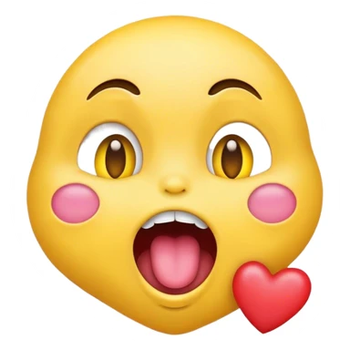 drooling face with mouth open and heart eyes  sticker