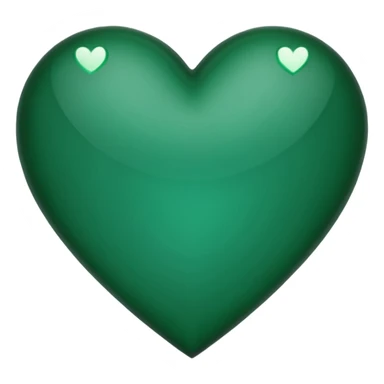 dark green heart emoji with sharp edges  sticker