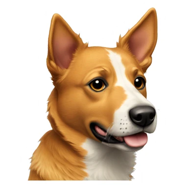Red heeler, with a golden coat sticker