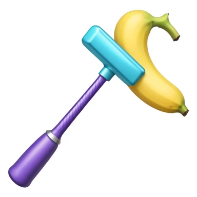 glitter purple and cian hammer ban sticker