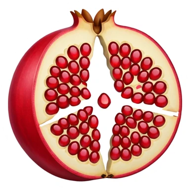 Half Open Pomegranate sticker