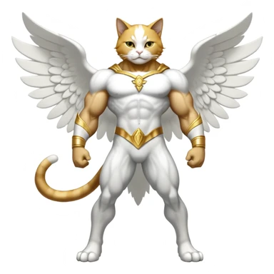 Mega neon unicorn dragon hydra hyper rare golden penguin Golden Divine god angel Omni Black and white Super muscular Buff sigma Gigachad cat full body tuxedo colored  sticker