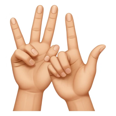 Le signe du rappeur Jul, avec les 2 mains: pouce sur le côté et index et majeur levés. Mis côte à côte, formant les lettres JUL sticker