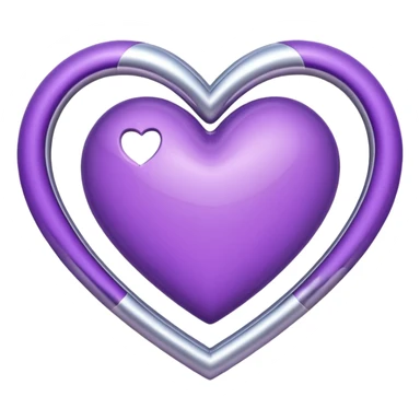 Purple Heart add infinit loop symbol sticker