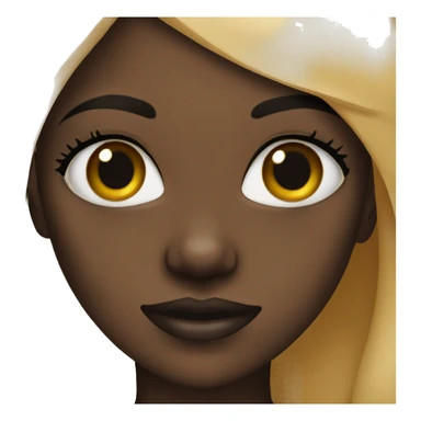 A black girl with a septum piercing  sticker