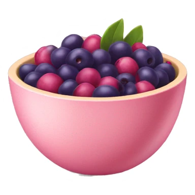 Pink açaí bowl sticker