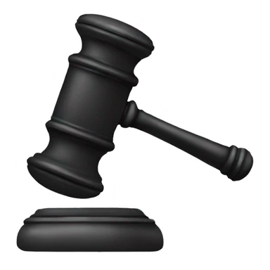 A JUDGE HOLDING A GAVEL sticker