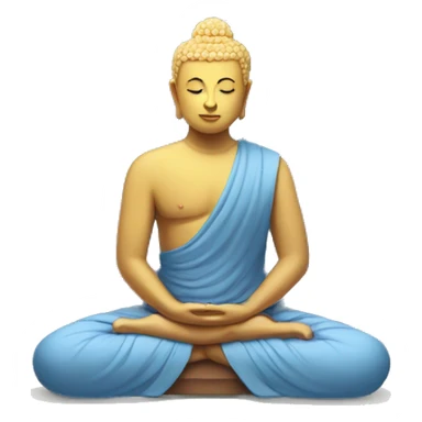 buddha meditation sticker