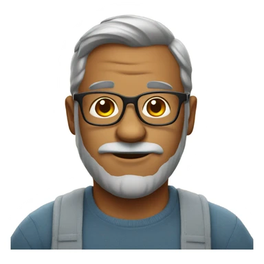 Daddy bear with glasses  sticker