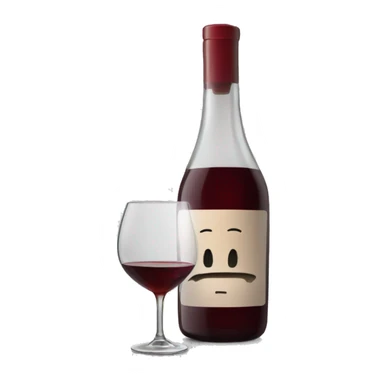 Drinking wine from decanter sticker