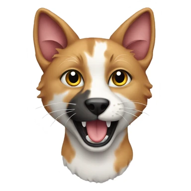 Mongrel cat, Multicolored  sticker