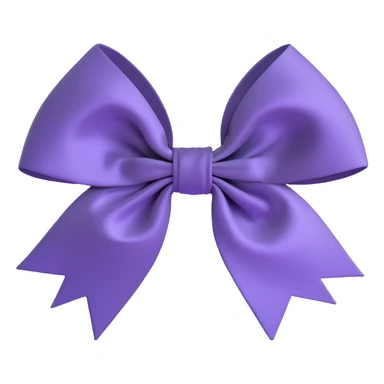 elegant satin hair bow sticker