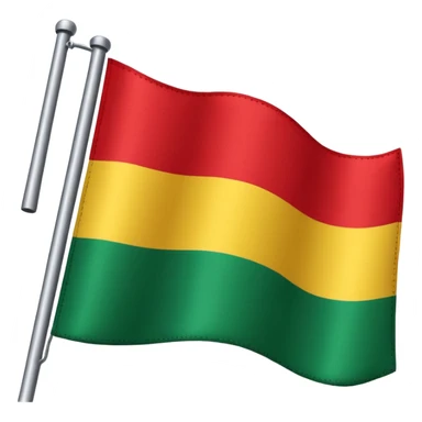 plain Flag with Red, Black and Green horizontal stripes flag  with no flag pole sticker