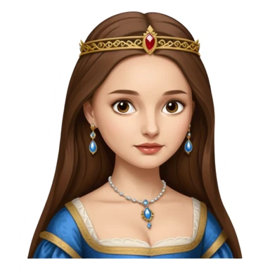 natalie portman with long hair as anne boleyn from the other boleyn girl sticker