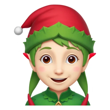 Christmas elf sticker