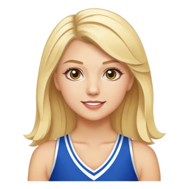 senior elite cheerleader blonde allstar cheerleader sticker