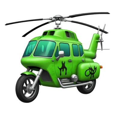 the word Chopper in green graffiti font sticker