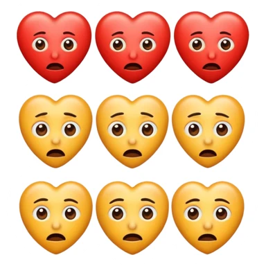 Nervous love emojis sticker